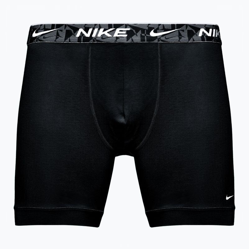 Férfi Nike Everyday Cotton Stretch boxeralsó 3 pár zöld/fekete 4