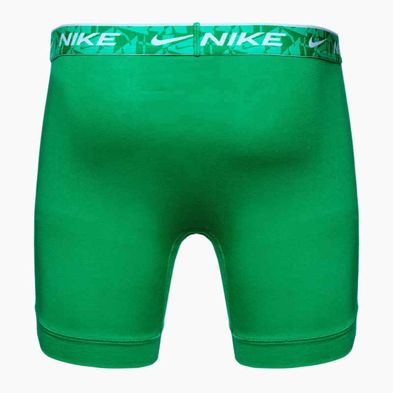 Férfi Nike Everyday Cotton Stretch boxeralsó 3 pár zöld/fekete 5