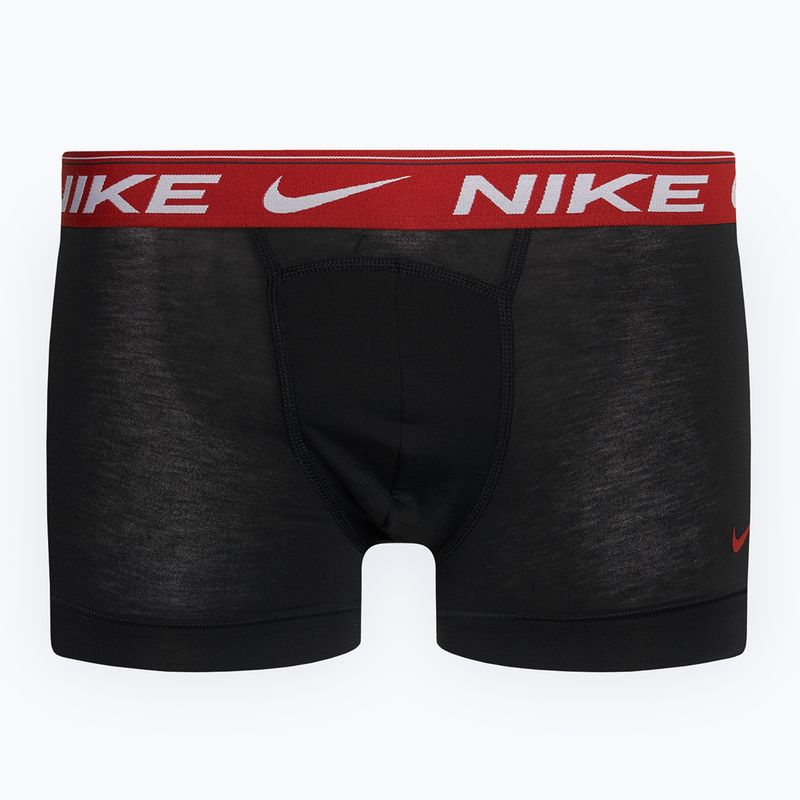 Férfi boxeralsó Nike Dri-FIT Ultra Comfort Trunk 3 pár fekete hold/sárkányvörös/ármáriás tengerészgyalogság 2