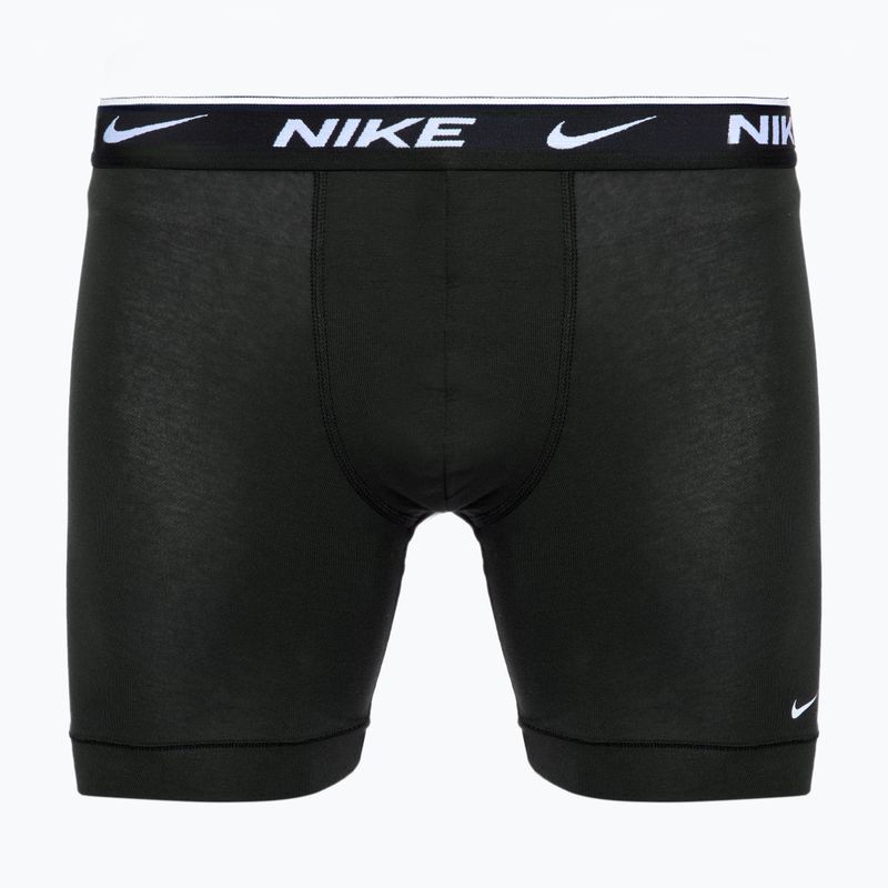 Férfi Nike Everyday Cotton Stretch boxeralsó 3 pár fekete/arany/fekete 2