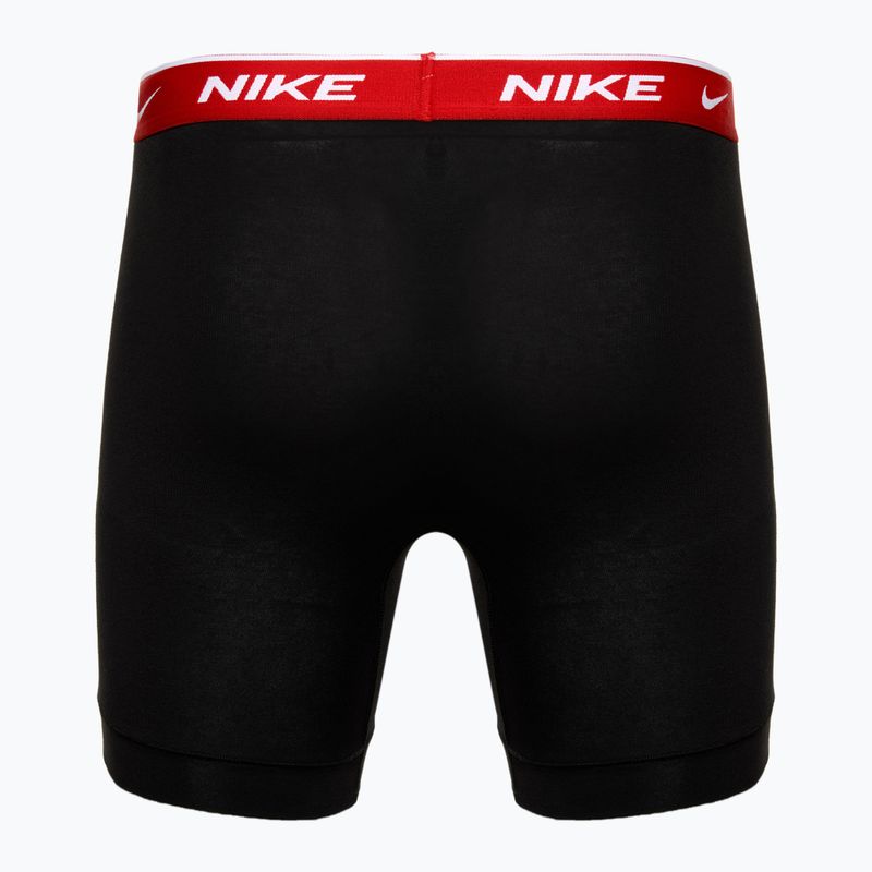 Férfi Nike Everyday Cotton Stretch boxeralsó 3 pár fekete csapat narancs/piros/fekete 5