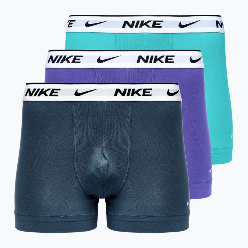 Férfi boxeralsó Nike Everyday Cotton Stretch Trunk 3 pár dustycactus/fekete/arm navy