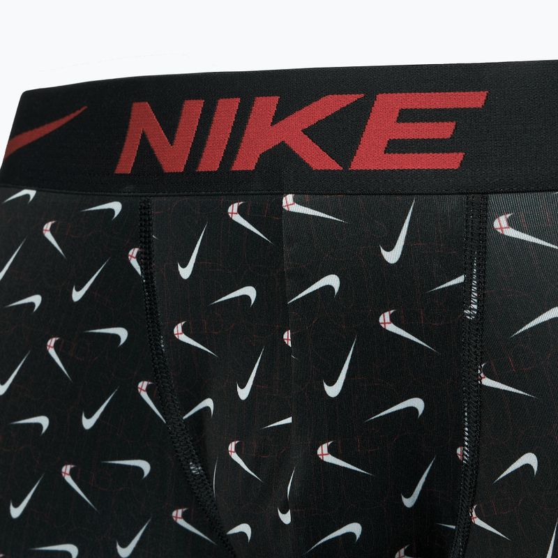 Nike Dri-Fit Essential férfi boxeralsó 3 pár swoosh life print/uni piros/fekete 10