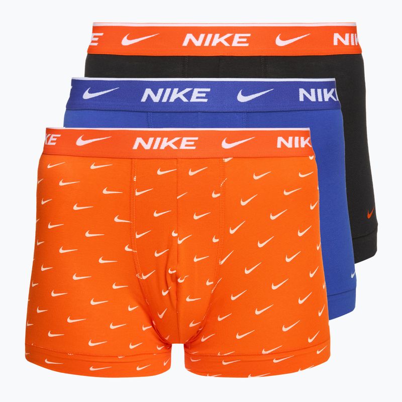 Férfi Nike Everyday Cotton Stretch Trunk boxeralsó 3 pár több színben