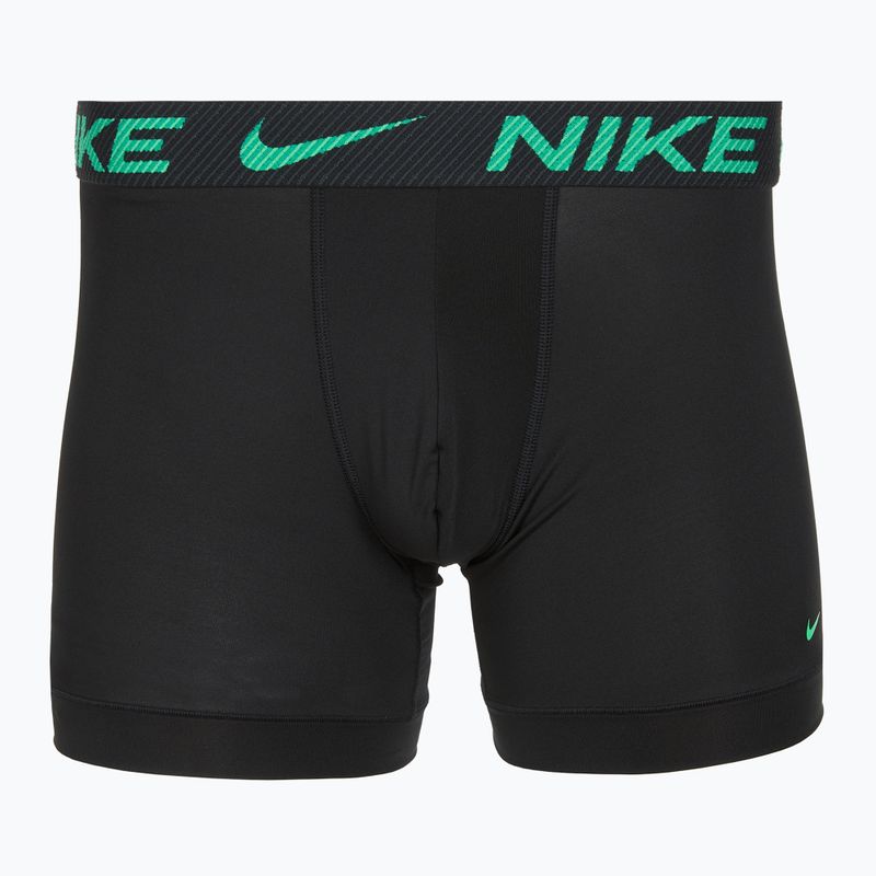 Férfi Nike Dri-Fit Essential Micro Boxer Brief 3 pár zöld sokk/vadlila/fekete txtd wb 4