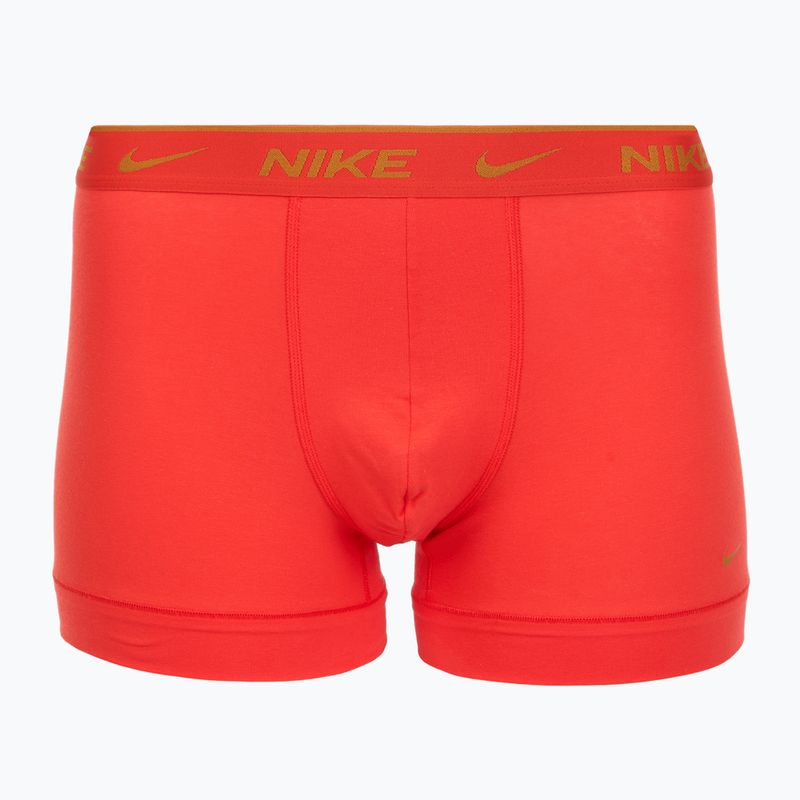 Férfi Nike Everyday Cotton Stretch Trunk boxeralsó 3 pár világos bíbor/éjfekete/középkék/fekete 2