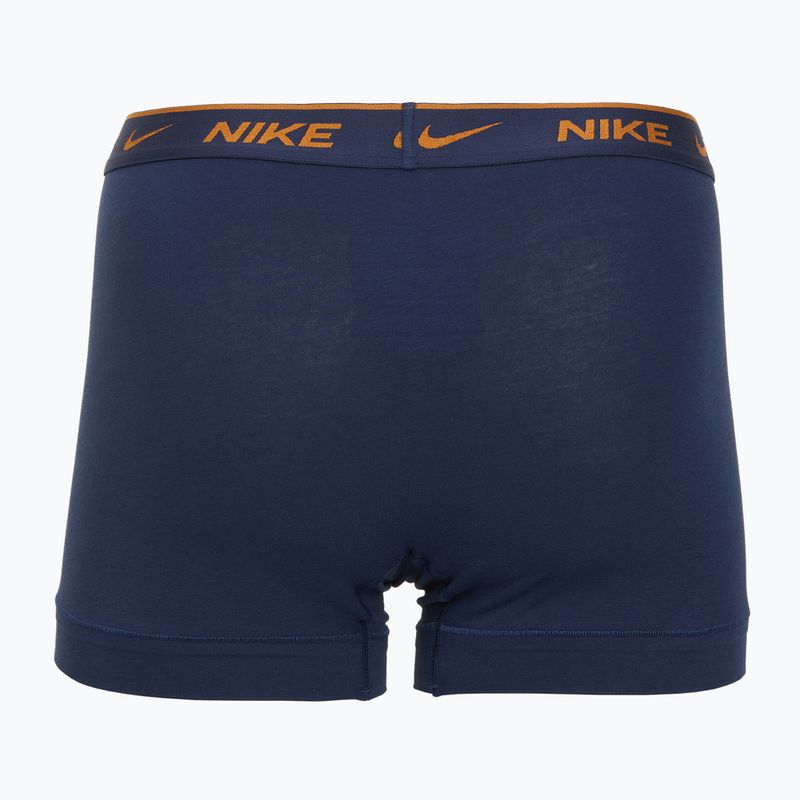 Férfi Nike Everyday Cotton Stretch Trunk boxeralsó 3 pár világos bíbor/éjfekete/középkék/fekete 5