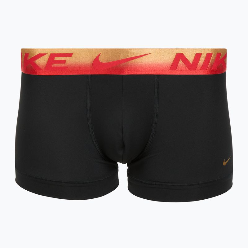 Nike Dri-Fit Essential Micro Trunk férfi boxeralsó 3 pár blk/uni piros/blk/uni piros metál színátmenet wb 2