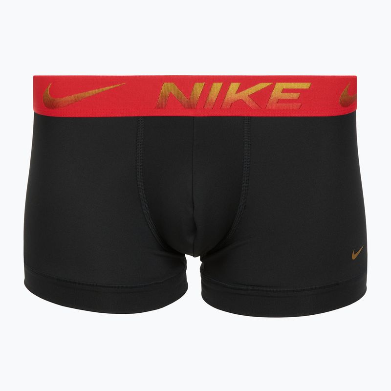 Nike Dri-Fit Essential Micro Trunk férfi boxeralsó 3 pár blk/uni piros/blk/uni piros metál színátmenet wb 3