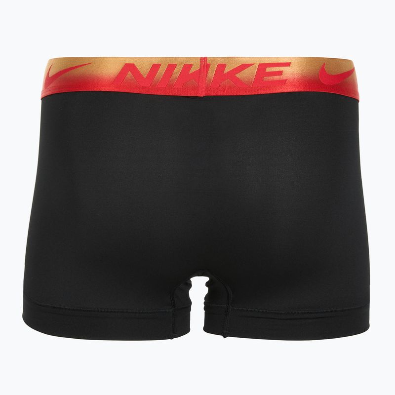 Nike Dri-Fit Essential Micro Trunk férfi boxeralsó 3 pár blk/uni piros/blk/uni piros metál színátmenet wb 5