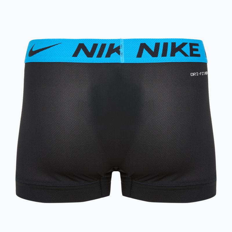 Nike Dri-FIT Cotton Trunk férfi boxeralsó 3 pár fekete menta hab / kék hős / világos kerámia wb 2