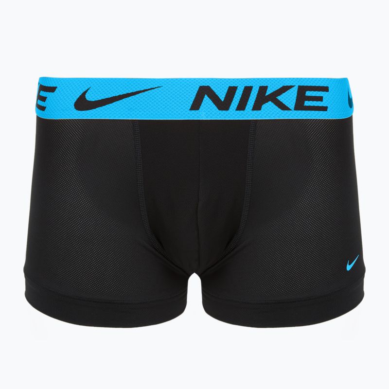 Nike Dri-FIT Cotton Trunk férfi boxeralsó 3 pár fekete menta hab / kék hős / világos kerámia wb 5