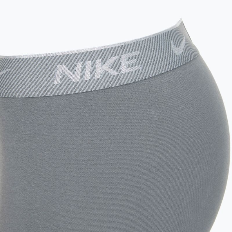 Férfi boxeralsó Nike Everyday Cotton Stretch Trunk 3 pár fekete/vasalt játék/hideg szürke magas fényű texturált wb 6