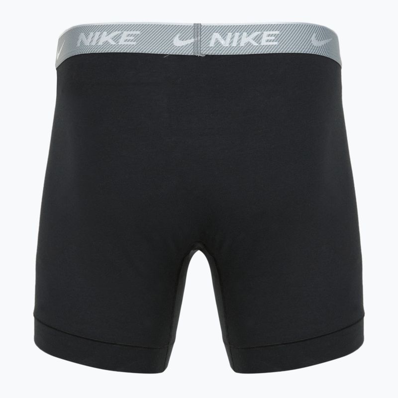 Férfi Nike Everyday Cotton Stretch boxeralsó 3 pár bi/vasszürke/tiszta szürke magas fényű texturált wb 3