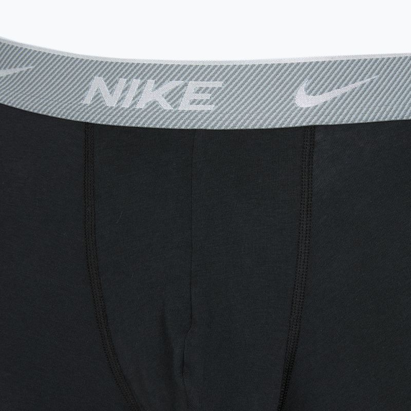 Férfi Nike Everyday Cotton Stretch boxeralsó 3 pár bi/vasszürke/tiszta szürke magas fényű texturált wb 4