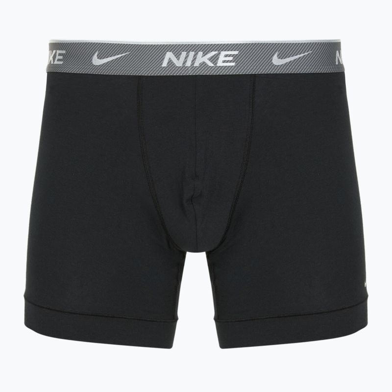 Férfi Nike Everyday Cotton Stretch boxeralsó 3 pár bi/vasszürke/tiszta szürke magas fényű texturált wb 6