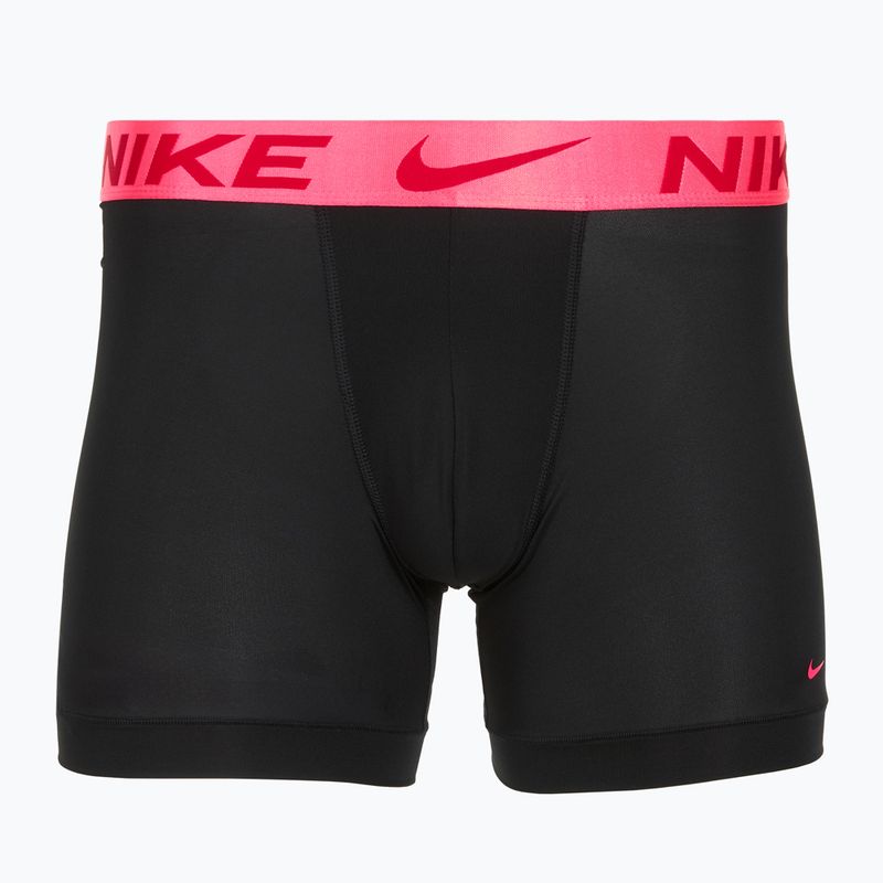 Férfi Nike Dri-Fit Essential Micro Boxer Brief 3 pár fekete hyper pink/uni piros/fekete magas fényű wb 2