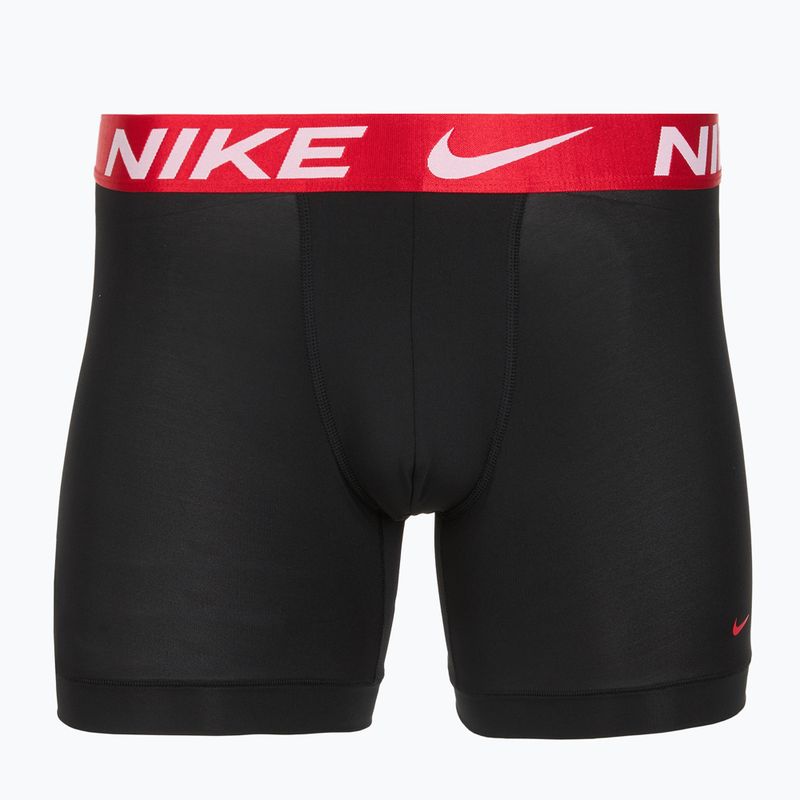 Férfi Nike Dri-Fit Essential Micro Boxer Brief 3 pár fekete hyper pink/uni piros/fekete magas fényű wb 3