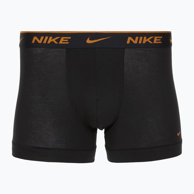 Férfi boxeralsó Nike Everyday Cotton Stretch Trunk 3 pár fekete lig crim/des och/deep night logós derékpánt 3 pár 2