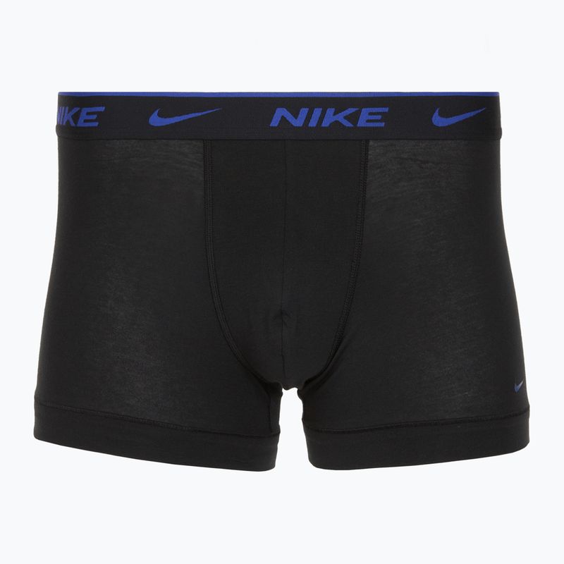 Férfi boxeralsó Nike Everyday Cotton Stretch Trunk 3 pár fekete lig crim/des och/deep night logós derékpánt 3 pár 4