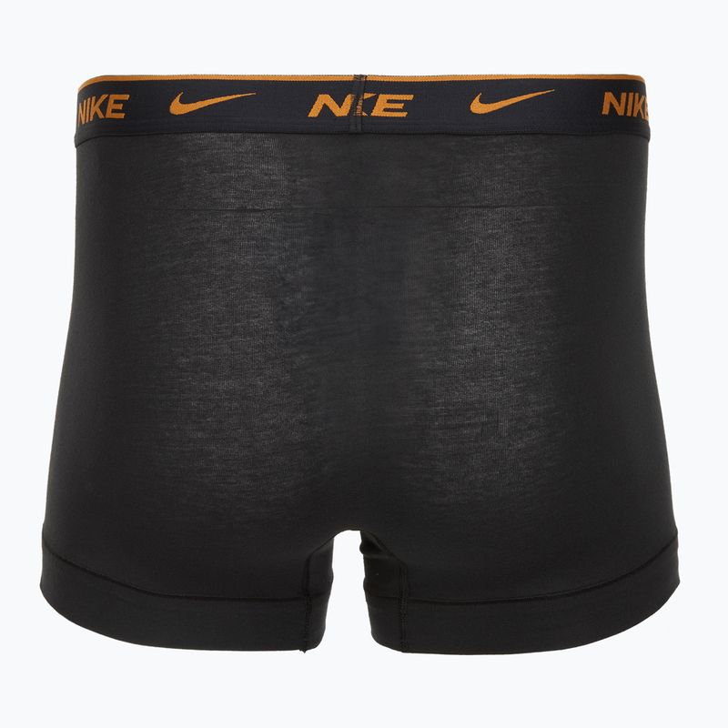 Férfi boxeralsó Nike Everyday Cotton Stretch Trunk 3 pár fekete lig crim/des och/deep night logós derékpánt 3 pár 5
