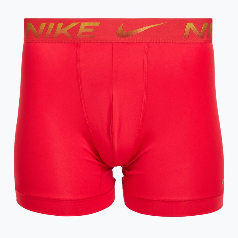 Férfi boxeralsó Nike Dri-Fit Essential Micro Boxer Brief 3 pár egyetemi piros/fekete/fekete metál grdient wb 2