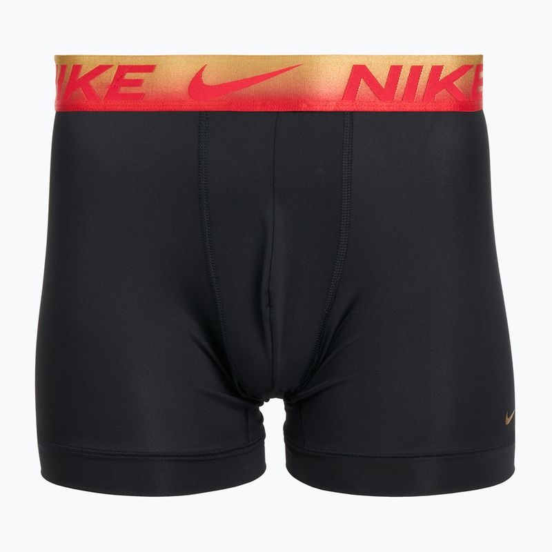 Férfi boxeralsó Nike Dri-Fit Essential Micro Boxer Brief 3 pár egyetemi piros/fekete/fekete metál grdient wb 3