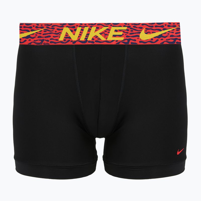 Férfi boxer nadrág Nike Dri-Fit Essential Micro 3 pairs blklightcrimson/ brightcitron/evergreenaur 3