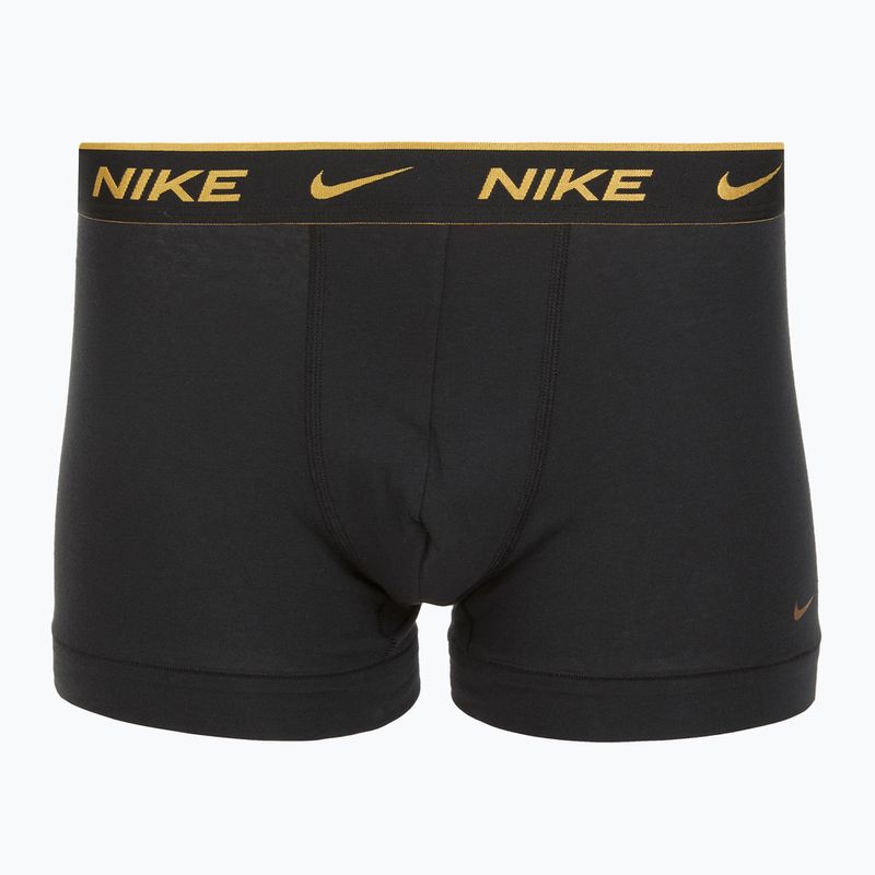 Férfi Nike Everyday Cotton Stretch Trunk boxeralsó 3 pár kék/egyetemi piros/búzakék arany/fekete magas fényű wb 4