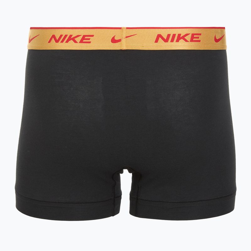 Férfi Nike Everyday Cotton Stretch Trunk boxeralsó 3 pár kék/egyetemi piros/búzakék arany/fekete magas fényű wb 5