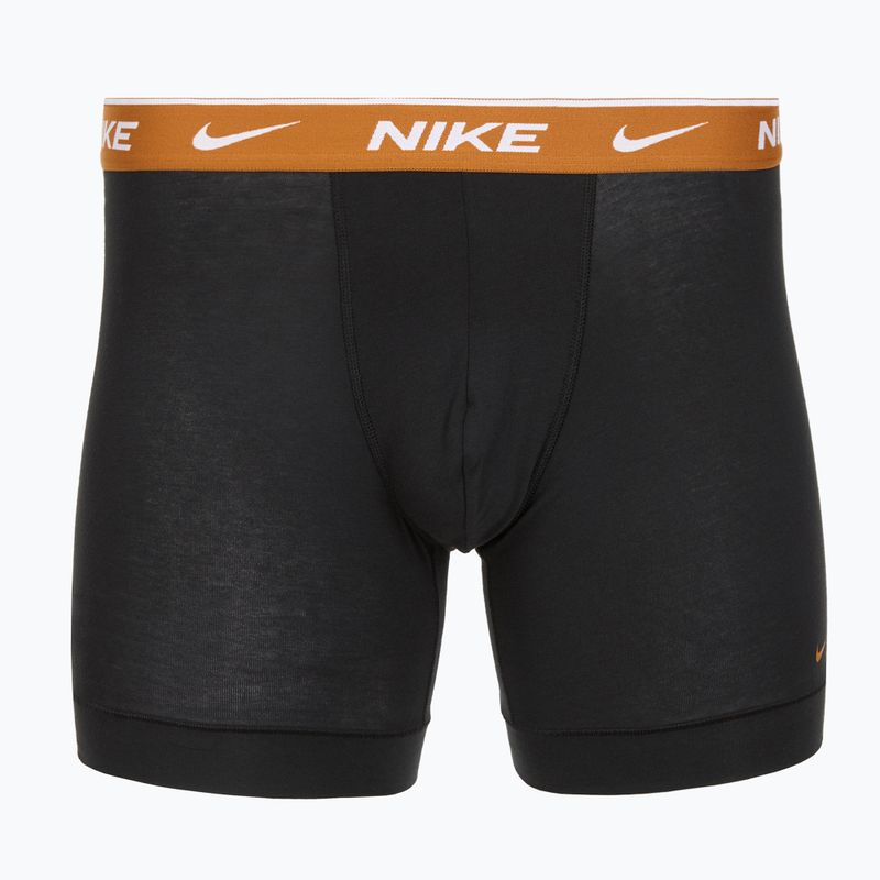 Férfi Nike Everyday Cotton Stretch boxeralsó 3 pár fekete light crimsn/desrt okkersárga/fekete derékszíjjal 2