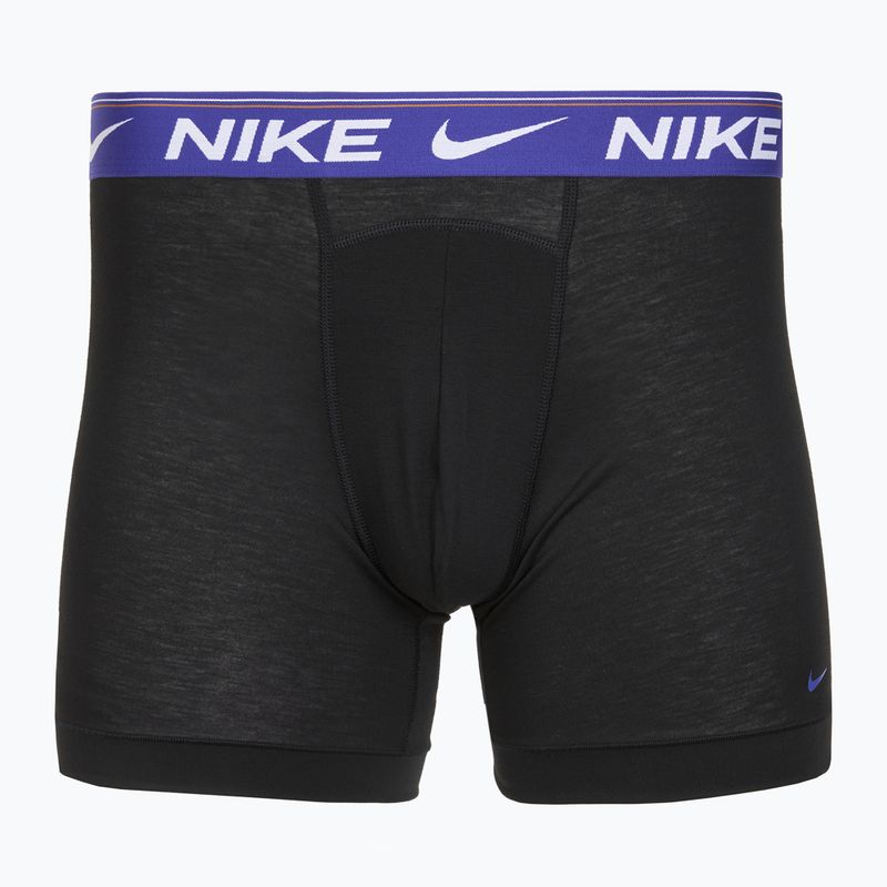 Nike Dri-FIT Ultra Comfort férfi boxeralsó 3 pár fekete evrgreen aura/deep night/fekete derékpántos fekete pár 3
