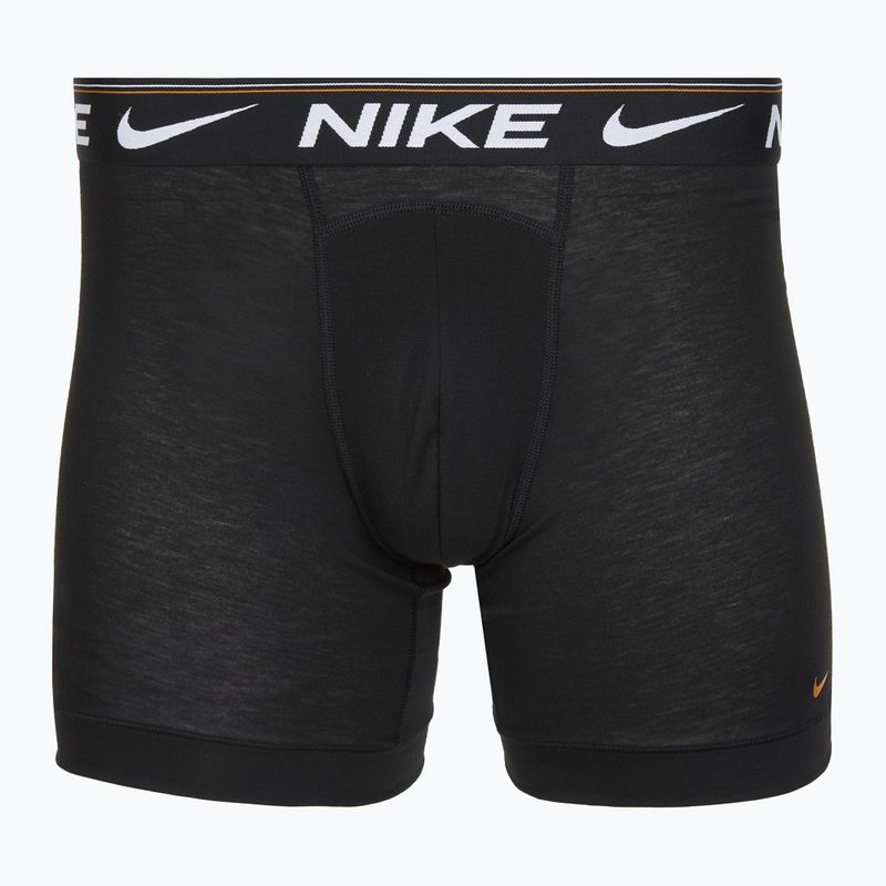 Nike Dri-FIT Ultra Comfort férfi boxeralsó 3 pár fekete evrgreen aura/deep night/fekete derékpántos fekete pár 4