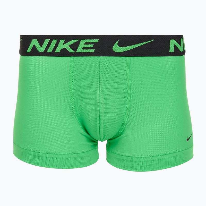 Nike Dri-FIT Cotton Trunk férfi boxeralsó 3 pár deep night/university gold/zöld sokk 2