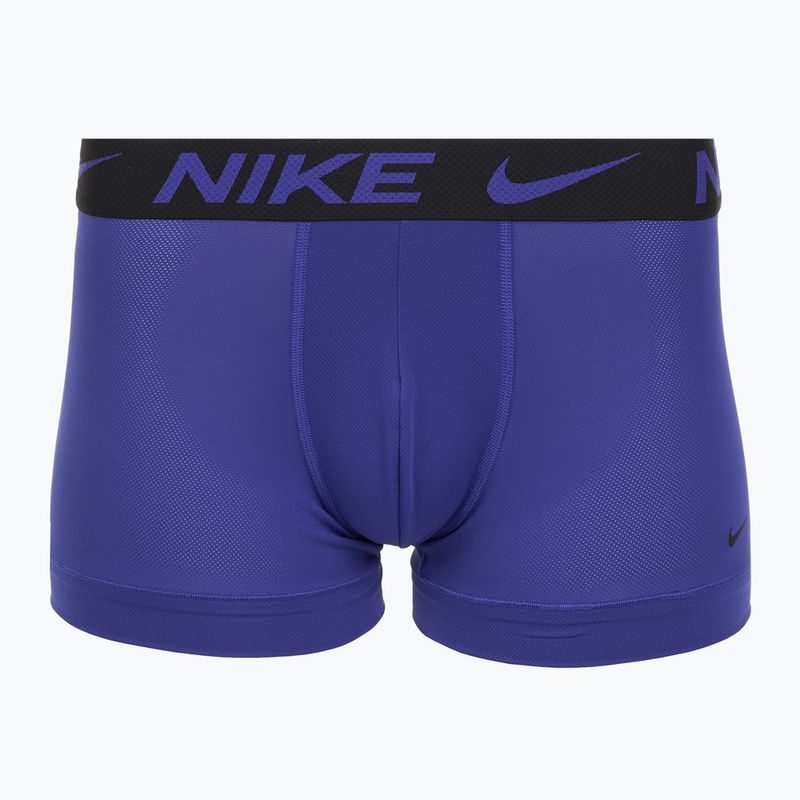 Nike Dri-FIT Cotton Trunk férfi boxeralsó 3 pár deep night/university gold/zöld sokk 3
