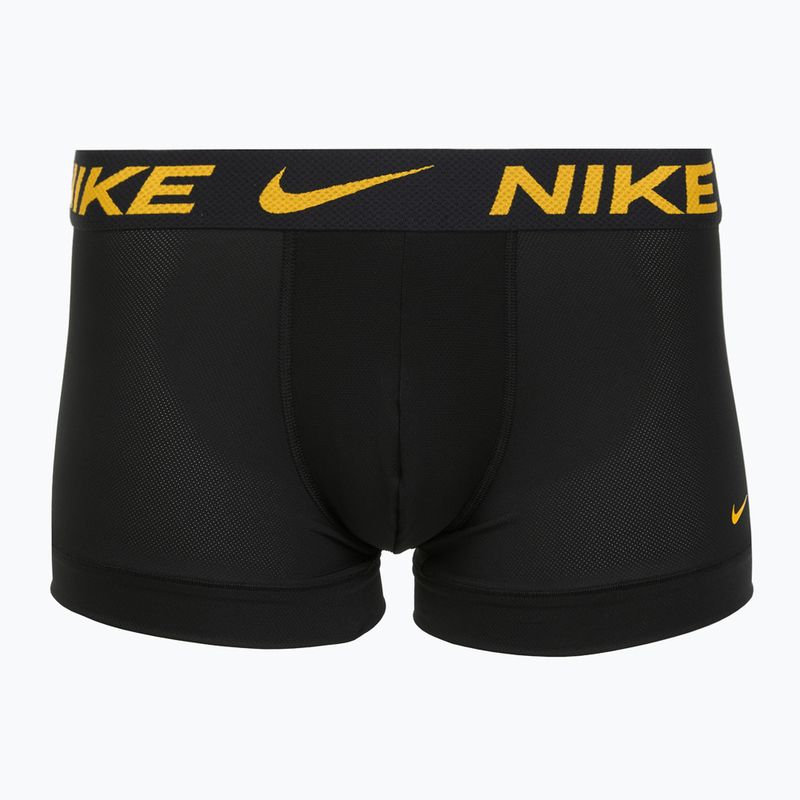 Nike Dri-FIT Cotton Trunk férfi boxeralsó 3 pár deep night/university gold/zöld sokk 4