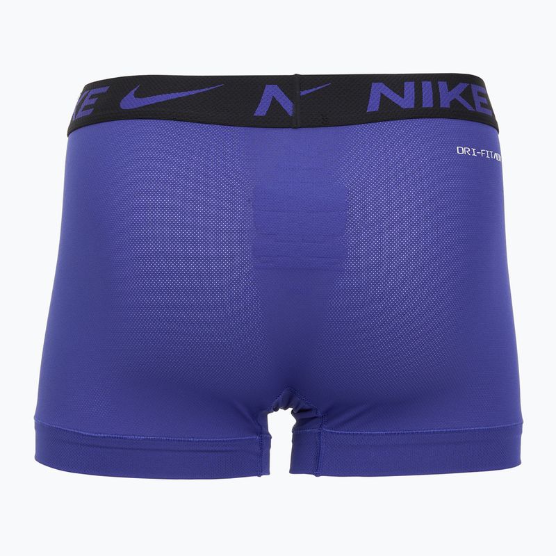 Nike Dri-FIT Cotton Trunk férfi boxeralsó 3 pár deep night/university gold/zöld sokk 5