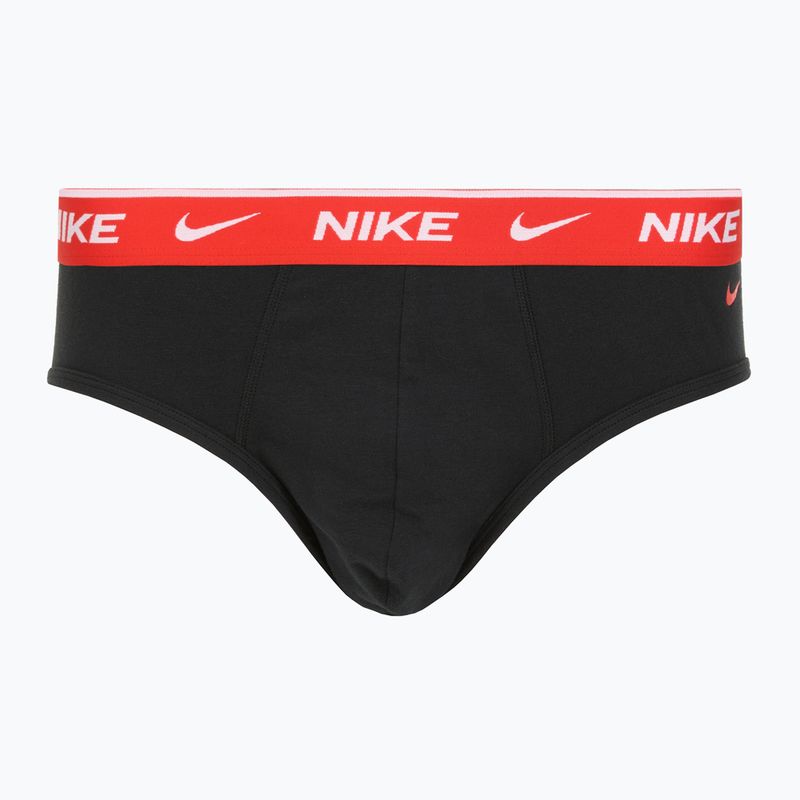 Férfi Nike Everyday Cotton Stretch alsónadrág 3 pár fekete light crimson/desert okkers/fekete wb 2