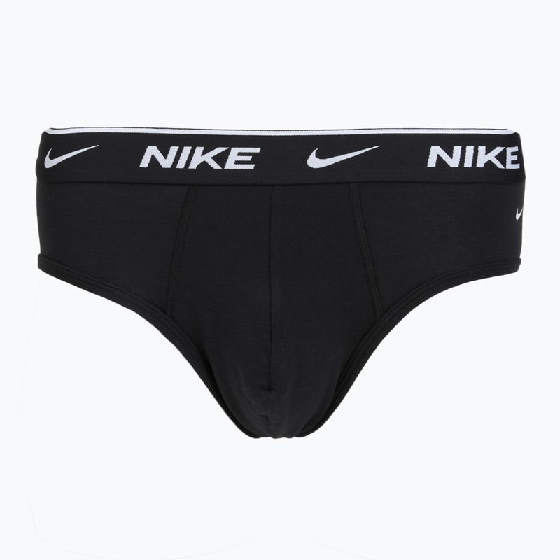 Férfi boxeralsó Nike Cotton Stretch Brief Black 2