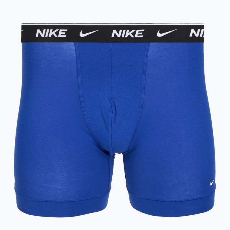 Férfi boxer nadrág Nike Cotton Stretch Boxer Brief black/blue/navy 2