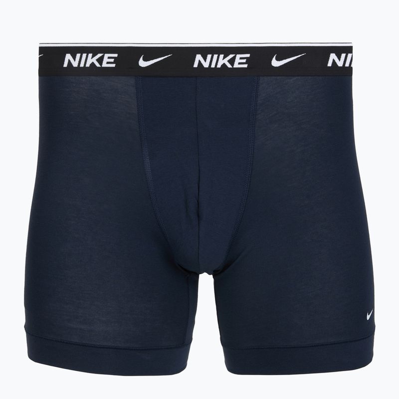 Férfi boxer nadrág Nike Cotton Stretch Boxer Brief black/blue/navy 3