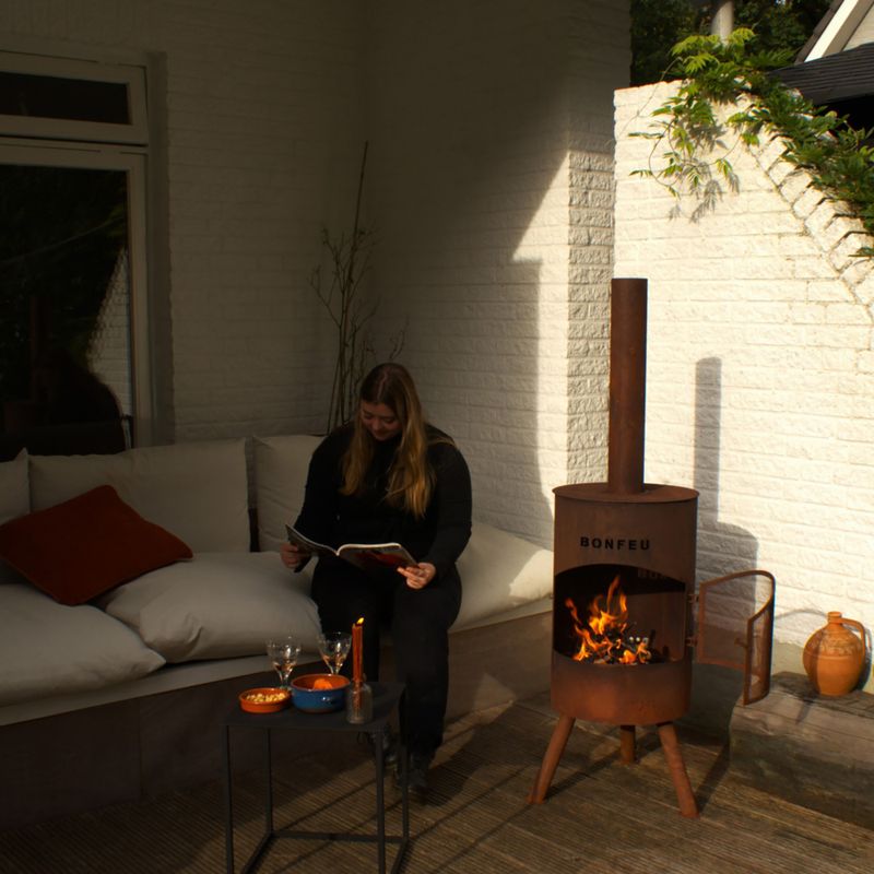 Kerti kandalló BonFeu BonTon corten 3