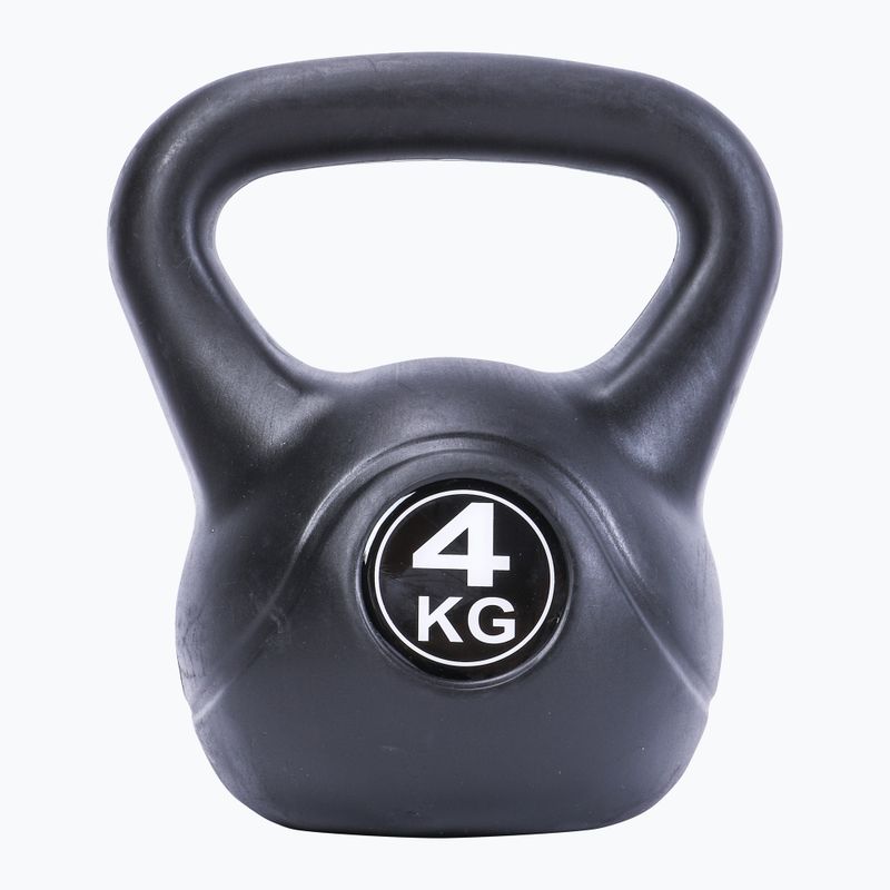 Kettlebell Pure2Improve 4 kg fekete P2I202080