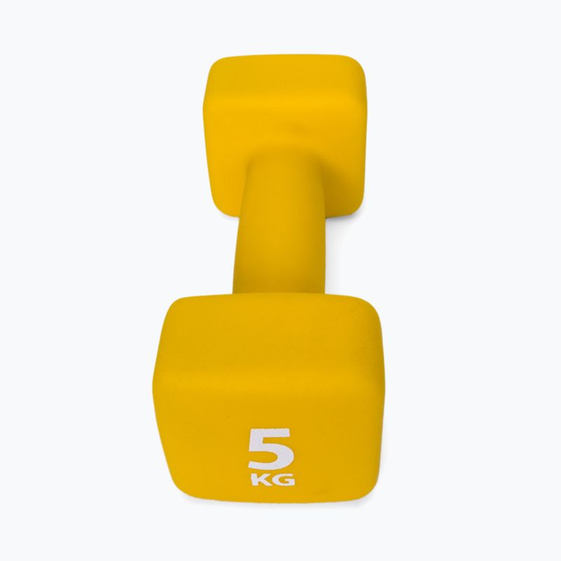 Neoprén súlyzó Pure2Improve 5 kg sárga P2I201430 3