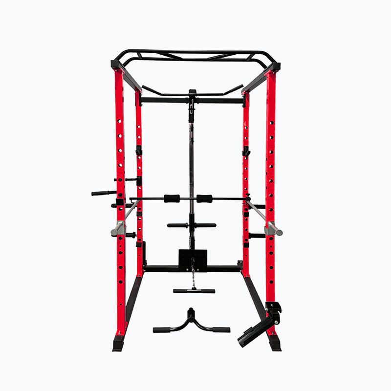 Pure2Improve Powerrack multifunkcionális otthoni edzőterem piros/fekete P2I820000