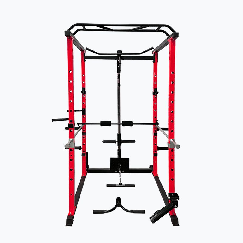 Pure2Improve Powerrack multifunkcionális otthoni edzőterem piros/fekete P2I820000 3