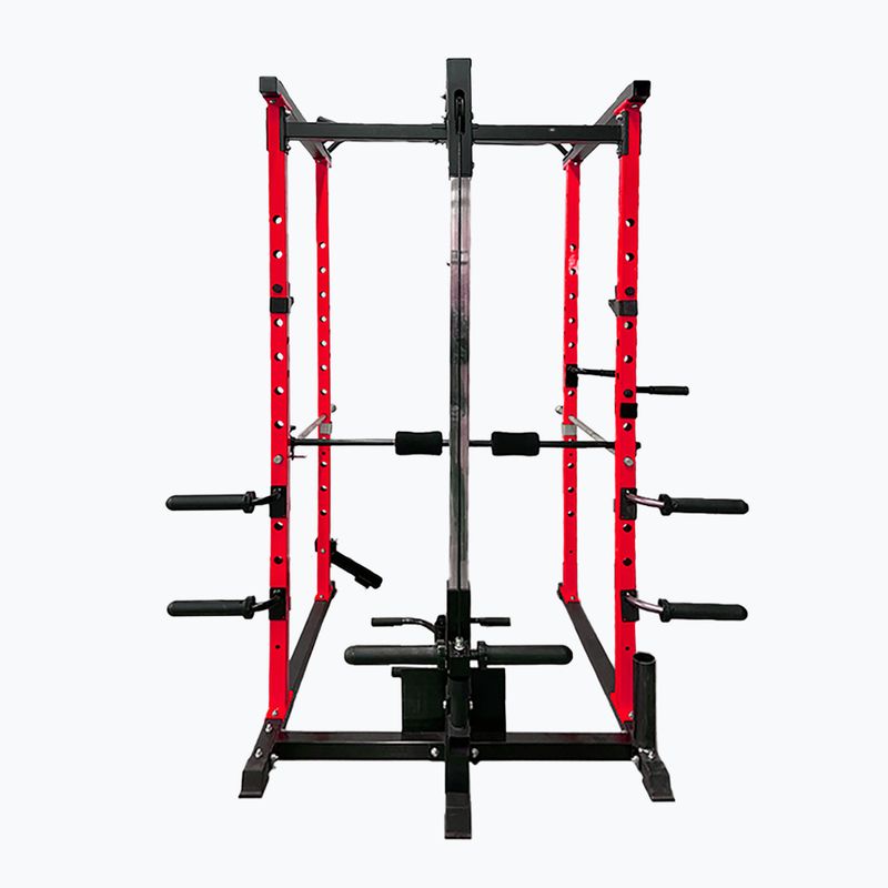 Pure2Improve Powerrack multifunkcionális otthoni edzőterem piros/fekete P2I820000 4