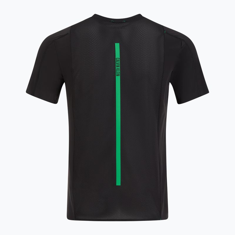Férfi Calvin Klein LVGMS5K188 Baselayer fekete/zöld logós póló 2