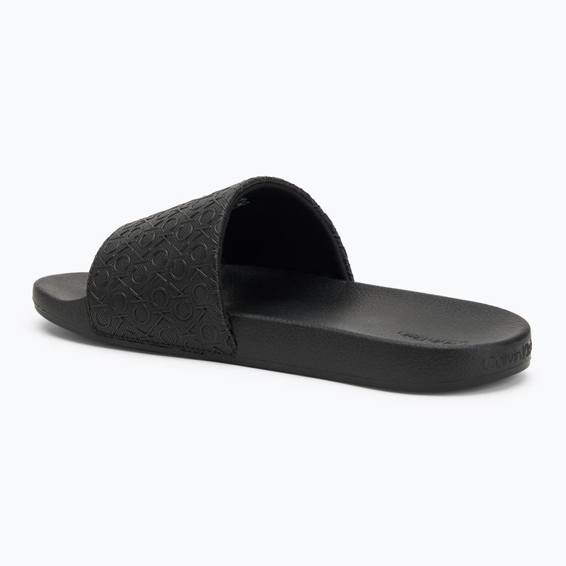 Calvin Klein férfi flip-flop HM0HM01968 Pool Slide Mono Mono Triple Fekete 3