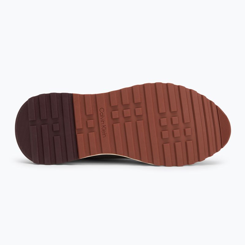 Calvin Klein férfi cipő HM0HM01714 Alacsony Top Lace Up Repreve Mix Silver Mink/Vineyard Wine 4
